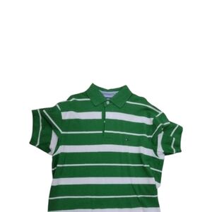 Tommy Hilfiger Green Striped Polo Shirt